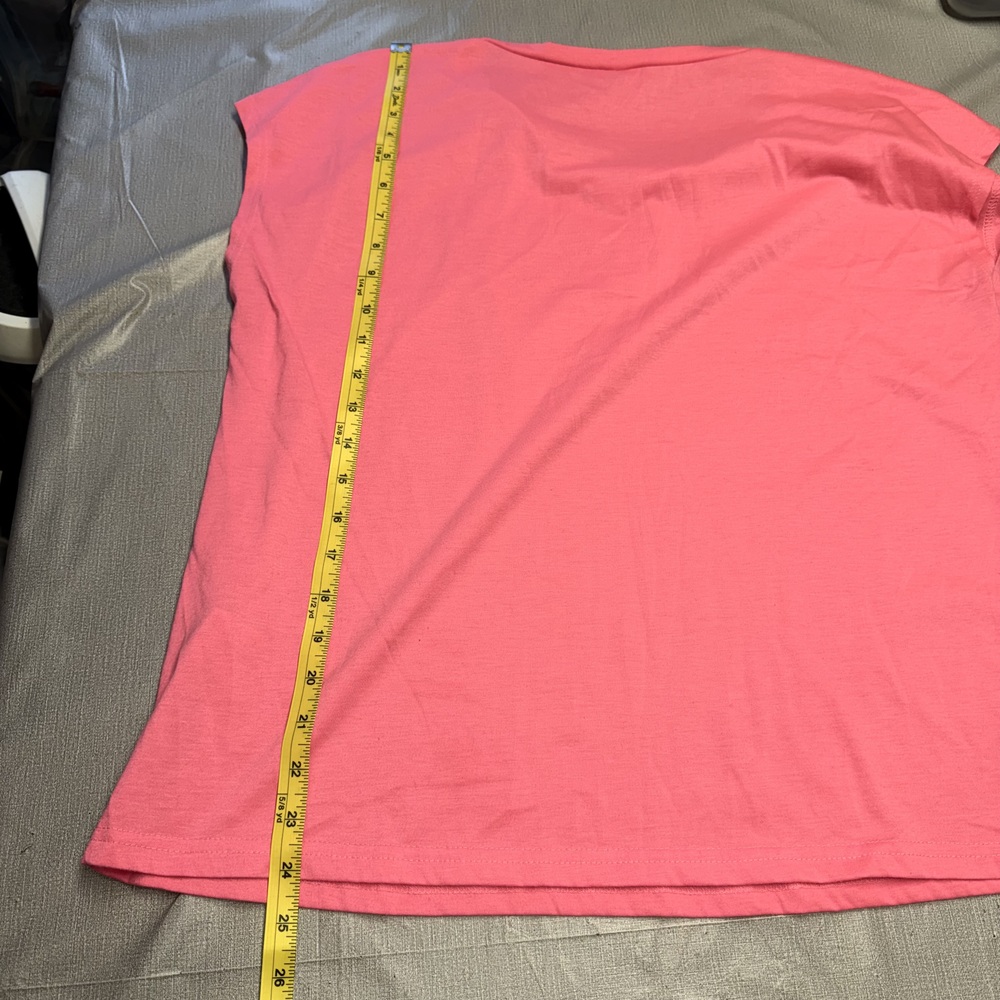 Shein Pink V-Neck Cap Sleeve Top Size XL - Picture 6 of 7